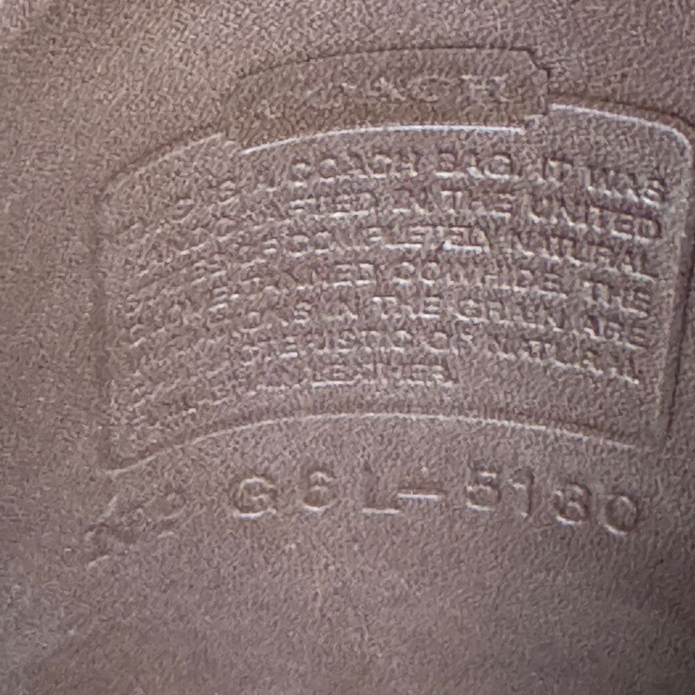 Coach Vintage Station Bag In British Tan Leather With Brass Hardware Style #5130 - Picture 9 of 14